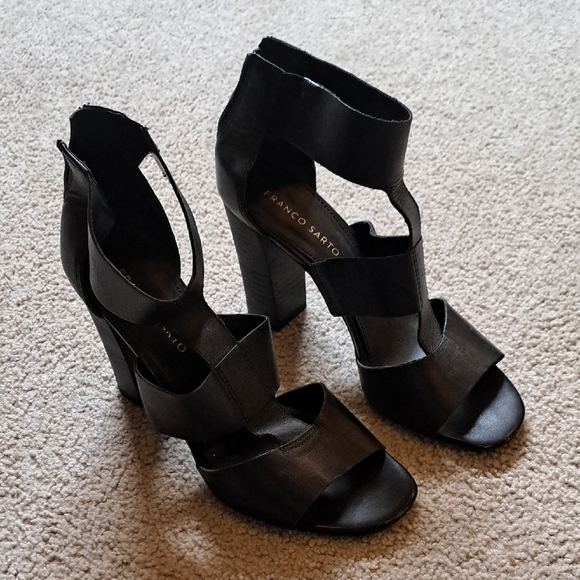 Franco Sarto Shoes - Franco Sarto Black Women's Heeled Sandals